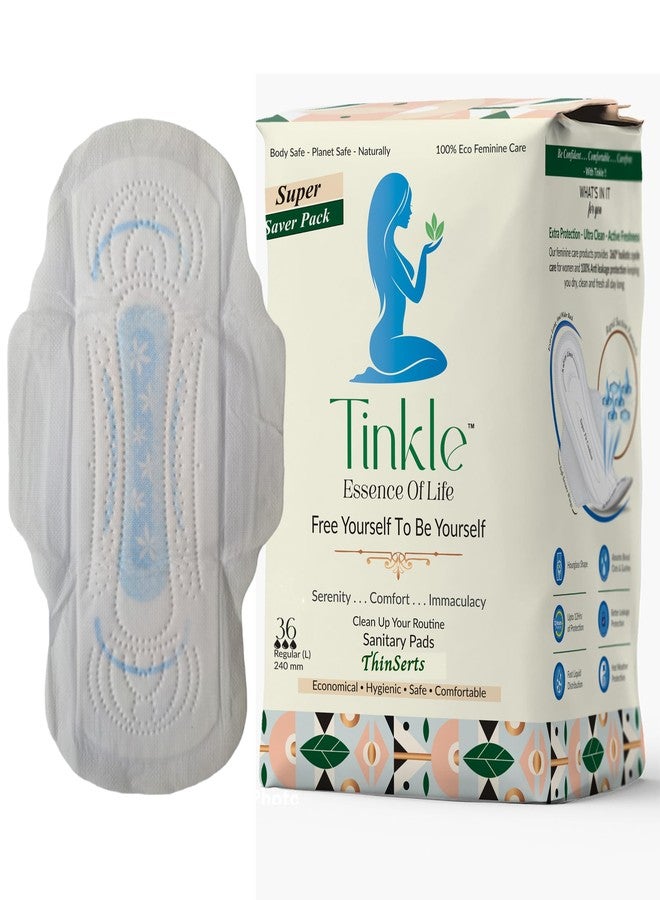 تنكل فوط صحية تينكل ألترا كومفورت للمراهقات | من 10 إلى 14 سنة | فوط قطنية عضوية رقيقة للغاية | ناعمة، لا تسبب طفحاً جلدياً، ومقاومة للتسرب | امتصاص عالٍ | مقاس صغير/عادي، 36 فوطة (عبوة واحدة) - Image 1